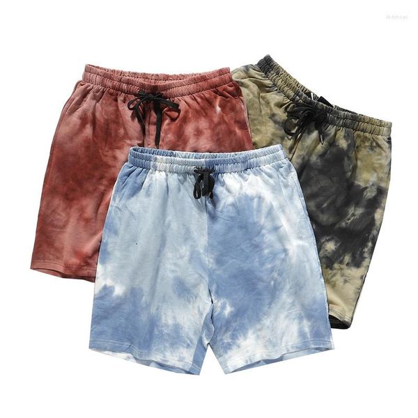 Männer Shorts 2023 Sommer Gradienten Tie-dye Sport Lose Ins Trendy Marke Hip-hop Casual Strand Paar Hosen flut