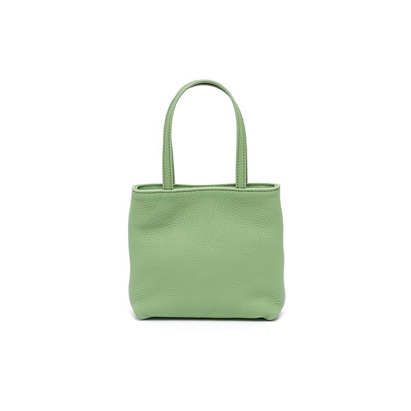 Мини -сумка Barbie Chic для женщин - кожаная кожа премиум -класса, маленькая квадратная сумка, карманная сумочка, роскошная сумка для кросс -тела в мягкой кожаной светло -зеленым