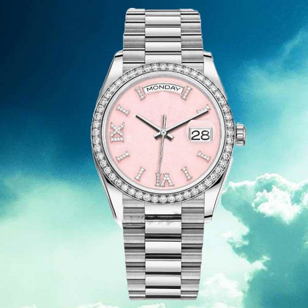 Tasarımcı Watch Womens Saatler 40mm Otomatik 8205 Hareket Çift Takvim 904L Paslanmaz Çelik Altın Bilezik Safir Cam Su Geçirmez Montre De Luxe Saatler