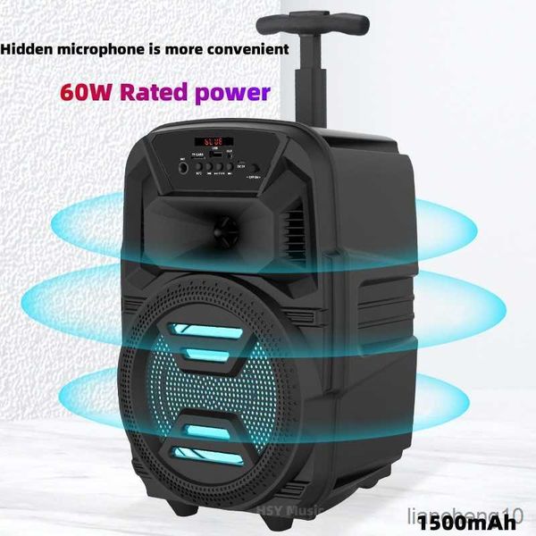 Tragbare Lautsprecher Bluetooth High-power Home Party Outdoor Tragbare Drahtlose Spalte Mikrofon Fernbedienung R230731