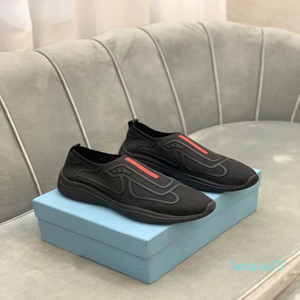 2023-Designers Erkekler Örme Ayakkabı Toz çantası Klasik Geniş Düz Platform Spor Ayakkabıları Yaz Eğitmenleri Birleştirme Stilist Ayakkabı