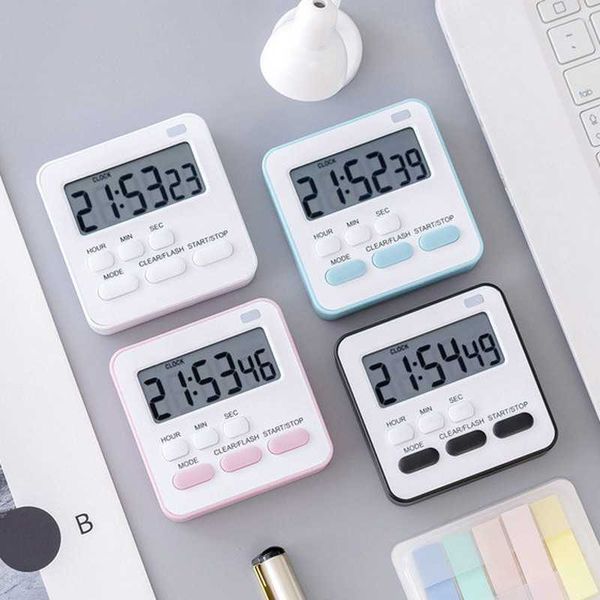 Timer Magnetico da parete Grande timer digitale da cucina per cucinare uova con luce lampeggiante Conto alla rovescia per la scuola Sveglia sportiva per studio