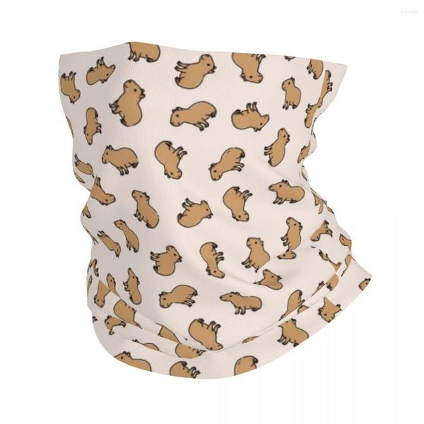 Sciarpe Capibara Wild Bandana Copricollo Animali stampati Sud America Passamontagna Maschera Sciarpa Caldo Ciclismo Equitazione Adulto Traspirante