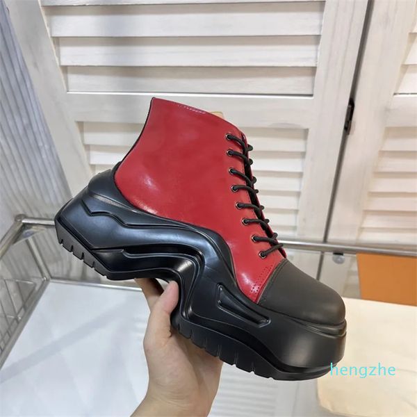 Sapatos de plataforma com cadarços de grife Tênis feminino mocassim grosso com cadarço forma plana e fundo oversize Oxfords sola de borracha em forma de onda