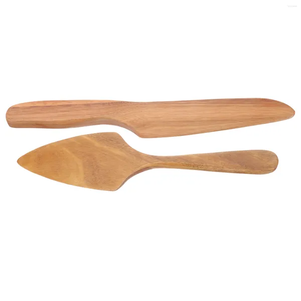 Set di stoviglie Utensili in legno Set di coltelli in legno Set di posate per torte e tagliapasta per