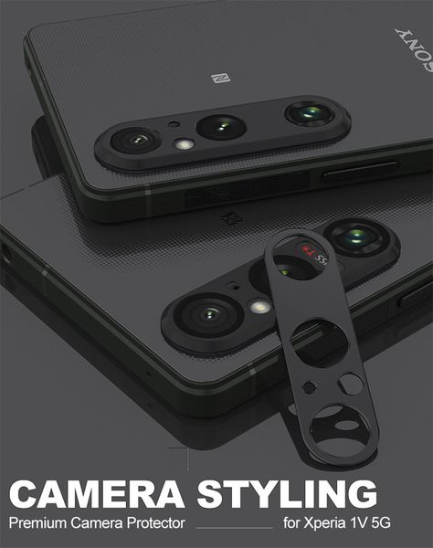 Rückfahrkamera-Objektiv-Ringabdeckung für Sony Xperia 1iv 1v 10v 5G Metall-Telefonlinsen-Schutzfolie