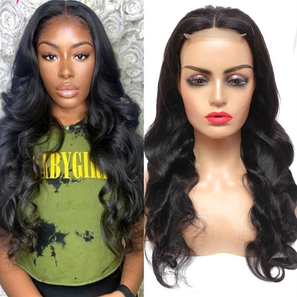 Body Wave 30 polegadas Long Lace Front Human Hair Wigs 4x4 Pre Lace Closure Wig For Women Brazilian Hair Weaves 247v