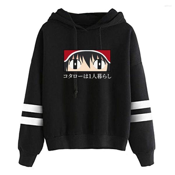 Herren Hoodies Kotaro Lebt Allein Cartoon Hoodie Sweatshirts Anime 2023 Gedruckt Herbst Winter Brief Pullover Logo