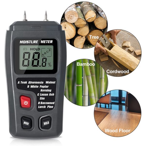 Misuratori di umidità Misuratore di umidità dell'acqua per legno RZ Misuratore di umidità per legno digitale portatile Contenuto di umidità Strumenti per tester Igrometro per legno Misuratore di umidità per legno 230731