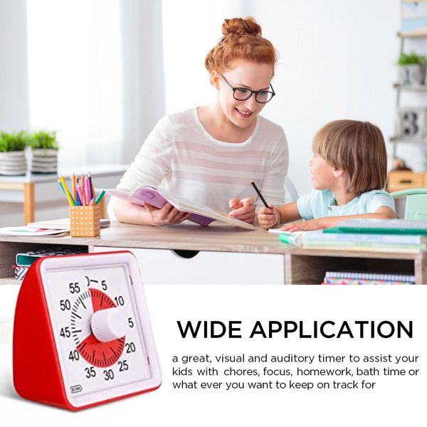 Timer Zeit Digitaler visueller Timer Kochen Backen Countdown-Up-Uhr Leiser Timer für Kinder und Zeitmanagement