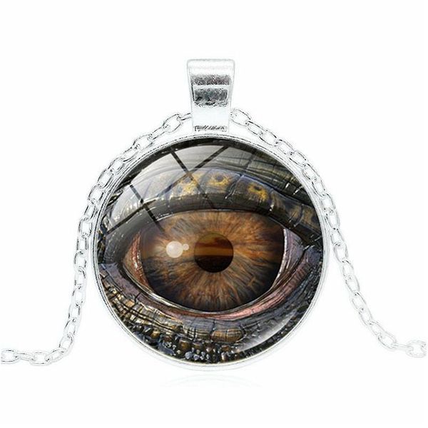 Collane con ciondolo Dragon Eye Time Collana con pietre preziose Sier Bronze Cabochon in vetro per donna Uomo Gioielli di moda Drop Delivery Pendenti Dhey6