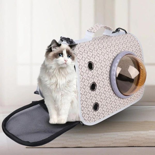 Portador de cães dobrável animais de estimação respirável cães portadores pano oxford macio face para gatos médios pequenos dentro de 11lb