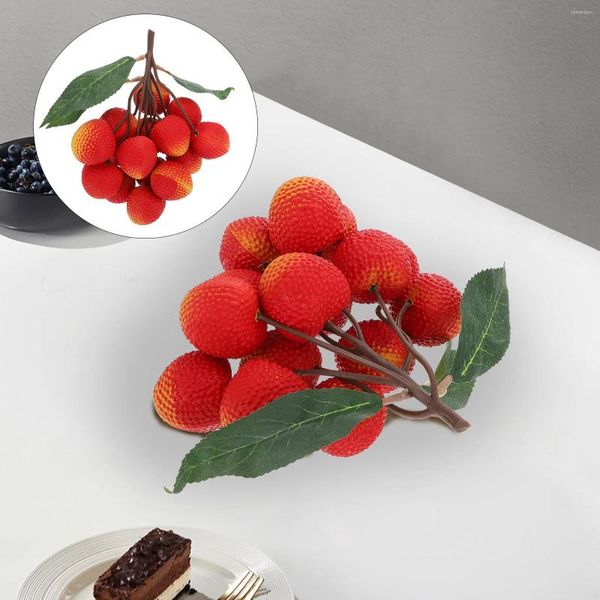 Decorazione per feste Cucina Finta Gioca a cibo Frutta Stringa Modello Puzzle Giocattoli Modelli a forma di