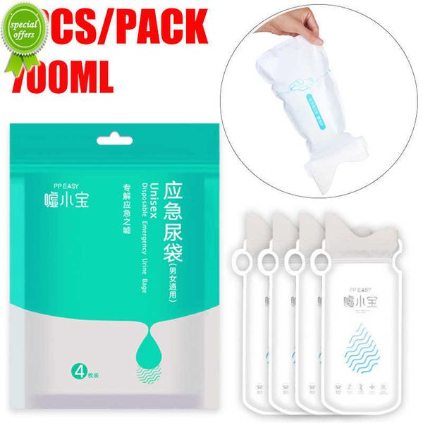 Nuovo 4 Pz/set 700ml Di Emergenza Portatile Auto Sacchetto di Urina Sacchetti di Vomito Mini Wc Mobile Servizi Igienici Conveniente Utilizzando All'aperto Marmellata di Emergenza