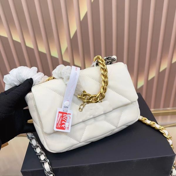 2023 Yeni Chaaal Bag19cf Kuzu derisi zincir çantası koltuk altı omuz çantası tasarımcı çanta büyük çanta Noel seyahat çantası cüzdan tn alışveriş çantası seyahat çantası ücretsiz uçak kutusu
