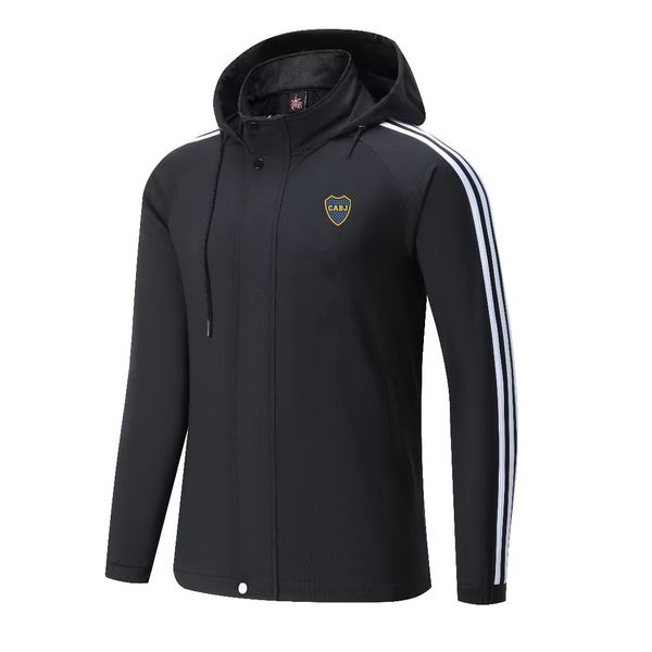 Boca Juniors Herrenjacken, warme Freizeitjacken im Herbst und Winter, Outdoor-Sportarten, Kapuzen-Freizeit-Sportshirts für Männer und Frauen, Jacken mit durchgehendem Reißverschluss