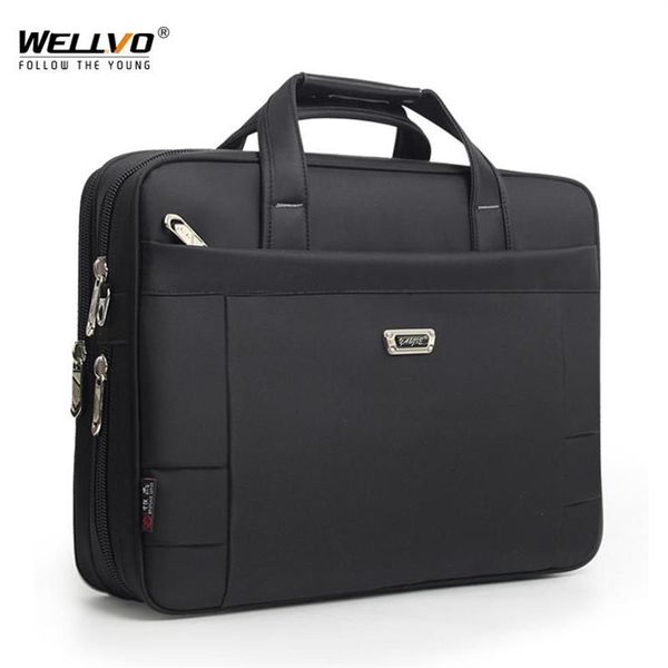 Valigette da uomo valigetta casual da uomo impermeabile Oxford borse per laptop borsa da viaggio d'affari borsa per documenti borsa a tracolla solida XA260x