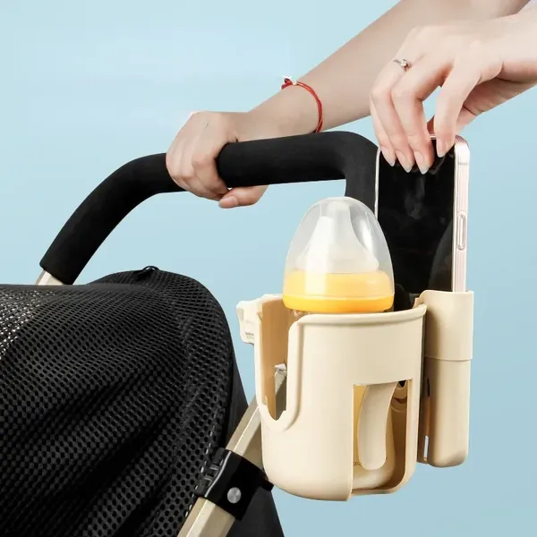 Kinderwagen Teile Baby Handy Halter Pushcart Wasser Tasse 2-in-1 Flasche Getränke Zubehör Universal Ständer