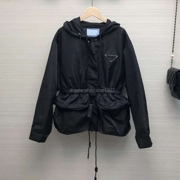 Com capuz High Stree Mulheres Designer Jaquetas Moda Jaqueta Casacos Com Letras PA Originais Crachá Casual Mens Mulheres Windbreaker Casaco Roupas Hip Hop Streetwear