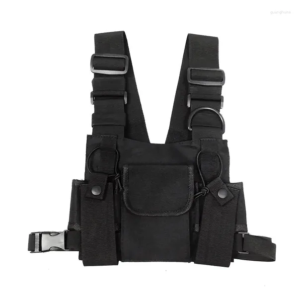 Sacos escolares Techwear Funcional Tactical Rig Bag Homens Hip Hop Streetwear Cool Sling Pacote Militar Soulder Cintura Casual Pacote de Lona