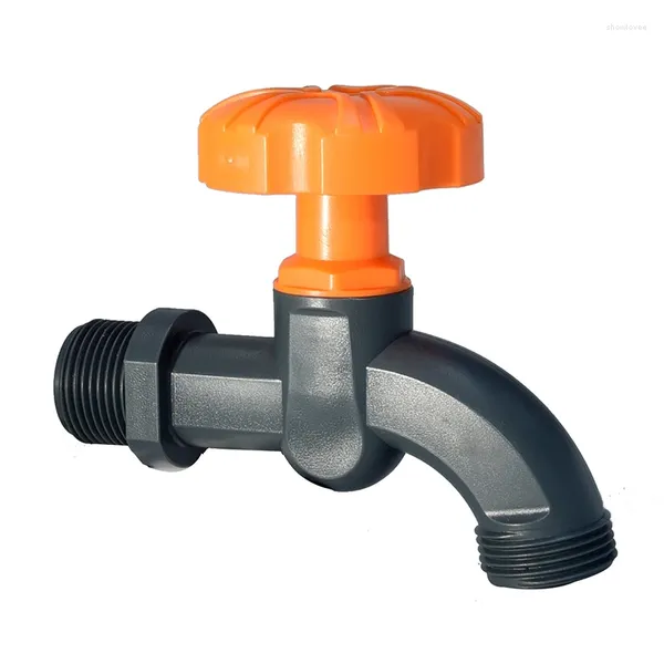 Rubinetti per lavandino del bagno 1/2 3/4 pollici Adattatore per rubinetto filettato S60 IBC Serbatoio d'acqua per acquario Rubinetto di ricambio Raccordo di drenaggio Valvola da giardino