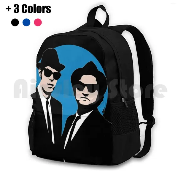 Mochila Blues Brothers Outdoor Caminhadas Equitação Escalada Sports Bag Música Filme Lenda História Clássico