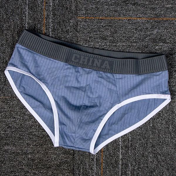 Mutande da uomo slip in cotone biancheria intima sexy per il sollevamento dell'anca morbida elasticità intima costume da bagno corto mutandine traspiranti a vita media