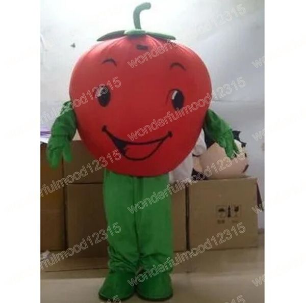 Costumi della mascotte del pomodoro di prestazione Carnevale Regali di Hallowen Taglia per adulti Giochi di fantasia Vestito per le vacanze Vestito per pubblicità all'aperto