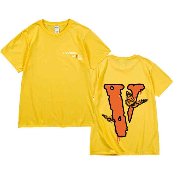 Дизайновые бренды футболки с мужской футболкой с половиной рукава Большой бабочка.