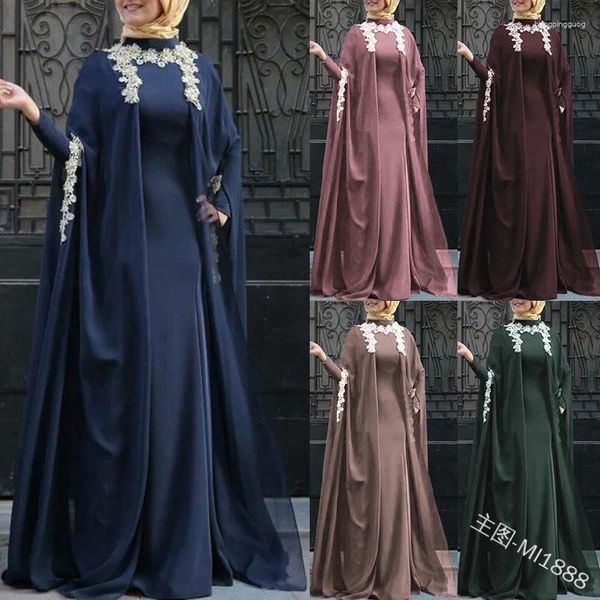 Ethnische Kleidung Muslimische Frauen Abaya Kaftan Robe Umhang Arabisch Türkei Dubai Kleider Retro-Stil Islamisch Große Größe 5XL