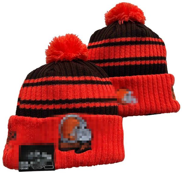 Berretti Cleveland Beanie SOX LA NY Toppa laterale della squadra di baseball nordamericana Sport invernale in lana Cappello lavorato a maglia Berretti con teschio A9