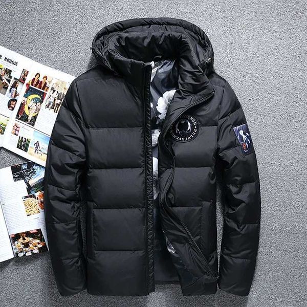 Herren Down Parkas Heißverkauf Mode Winter Big Kapuze Duck Down Jackets Männer warme hochwertige Schichten Männlich Casual Winter Outerwer Down Parkas J231219