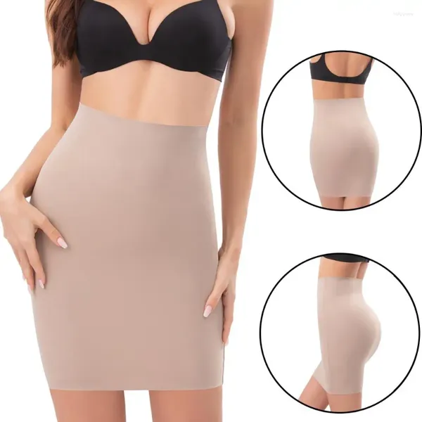 Shapers femininos corpo shaper underdress calcinha cintura alta moldar abdômen respirável hip-lifting saia curta melhorar curvas