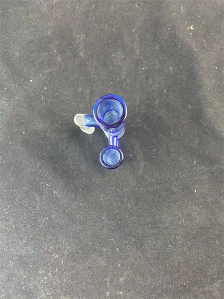 pipe per fumatori Biao raccoglicenere in vetro 14mm giunto 90 gradi blu alta qualità