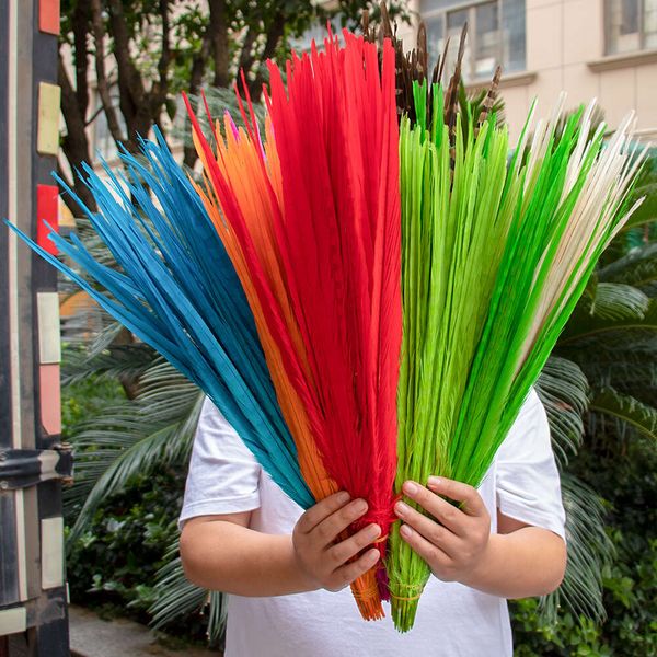 10 pçs penas naturais de faisão cauda para festa de casamento decoração plumas frango galo pena traje acessório de cocar