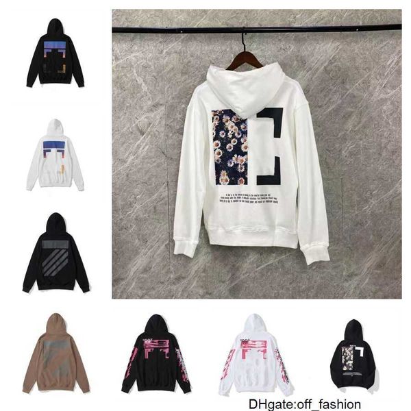 Designers Mens Hoodie Moda Mulheres Triângulo Hoodies Offs Designer Preto Rosa Cinza Branco Marrom Homens Pulôver Manga Longa Roupas Suéteres 9C6W