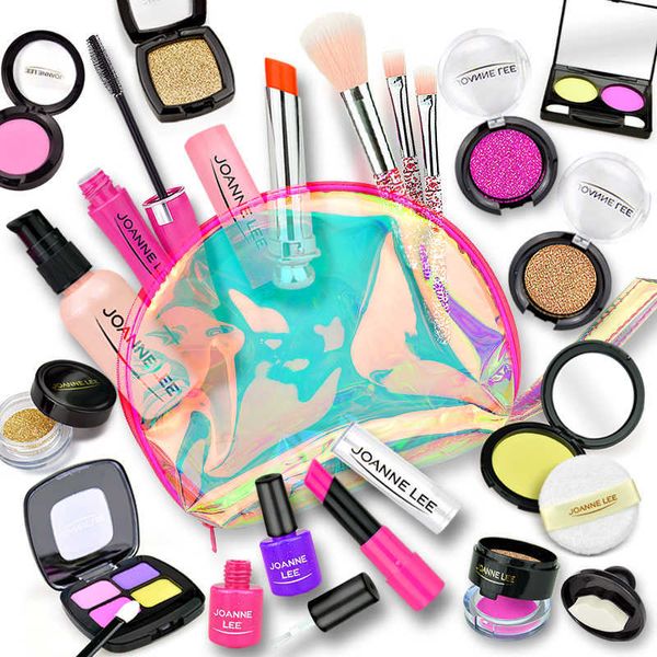 Ragazza finta gioca a truccare giocattoli simulazione cosmetici set trucco rosa principessa bellezza gioco casa rossetto ombretto