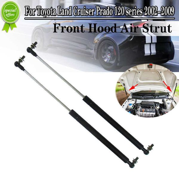 Novo 2PCS Car Hood Hap Strut Gas Support Damper Hood para Toyota Land Cruiser Prado 120 Série 2002-2009 Barras de suporte de 475 mm