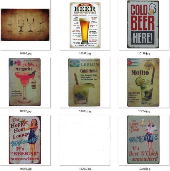 Metall Malerei Bier Poster 4000 Stil Corona Extra Blechschilder Retro Wandaufkleber Dekoration Art Plaque Vintage Decor Bar Pub Cafe WLL