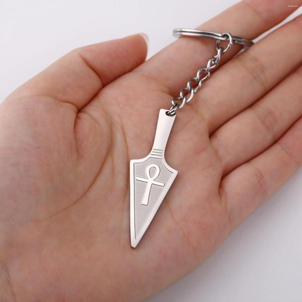 Schlüsselanhänger LIKGREAT Kreuz Anhänger Schlüsselbund Edelstahl Schlüssel des Lebens Ankh Symbol Kette für Frauen Männer Amulett Schmuck Geschenk