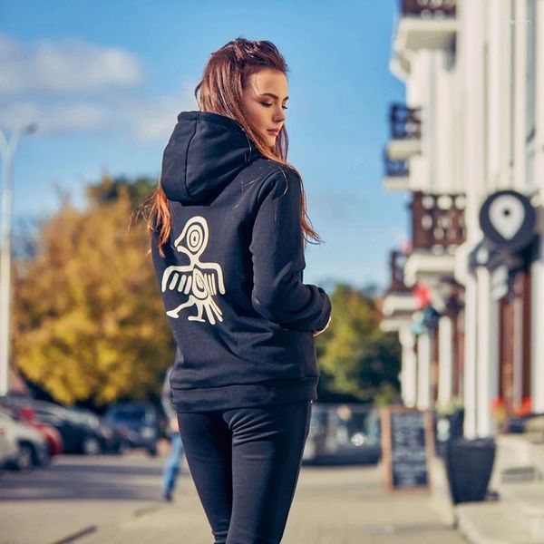 Damen Hoodies Orabird Marke Schwarz Hoodie Frauen Baumwolle Reißverschluss Sweatshirt Animal Print Streetwear Hut Für Mädchen Hoody Damen Kleidung