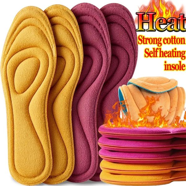 Schuhteile Zubehör Selbsterhitzte Einlegesohlen Fußmassage Thermal Thicken Einlegesohle Memory Foam Pads Winter Warme Sportschuhe Kissenpolster 231031