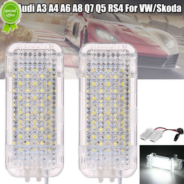 Nuovo 2x12V Auto LED di Cortesia Porta Proiettore Luce Piede Nido Luci Dell'ombra Del Fantasma Lampada Della Luce 6500K Bianco per Audi A3/A4/A6/VW/Skoda