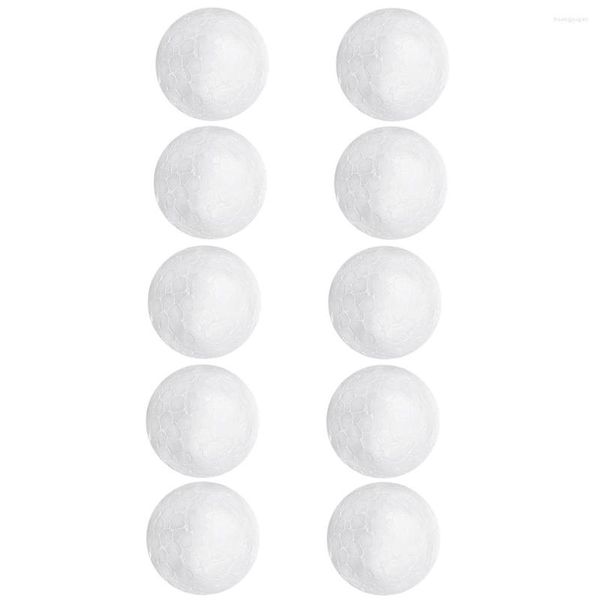 Parti Dekorasyonu 10x Beyaz Köpük Topları Küreler 3 inç Toplu - Pürüzsüz Yuvarlak Polistiren Strafor Malzemeleri Sanatlar Zanaat Kullanımı DIY Süsleme