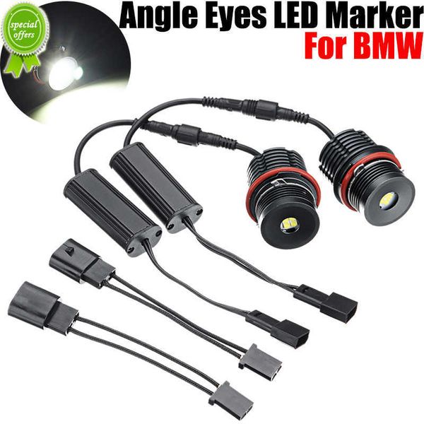 Nuovo 1 paio 80 W LED Angel Eyes Luci di posizione LED Angel Eyes Halo Ring Marker Lampadina di ricambio per BMW E39 M5 E53 E61 E6