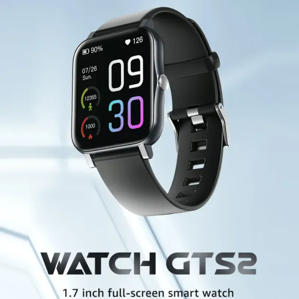 Relógio inteligente gts2 smartwatch masculino pulseira de fitness mulher esporte rastreador sono monitor freqüência cardíaca oxímetro pulso