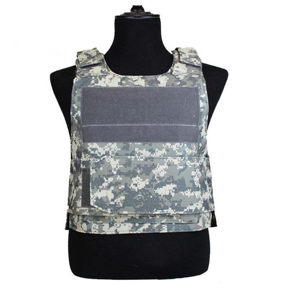 Camouflage giungla esercito fan gilet tattico equipaggiamento protezione da combattimento mens battaglia swat treno armatura giacca senza maniche250w