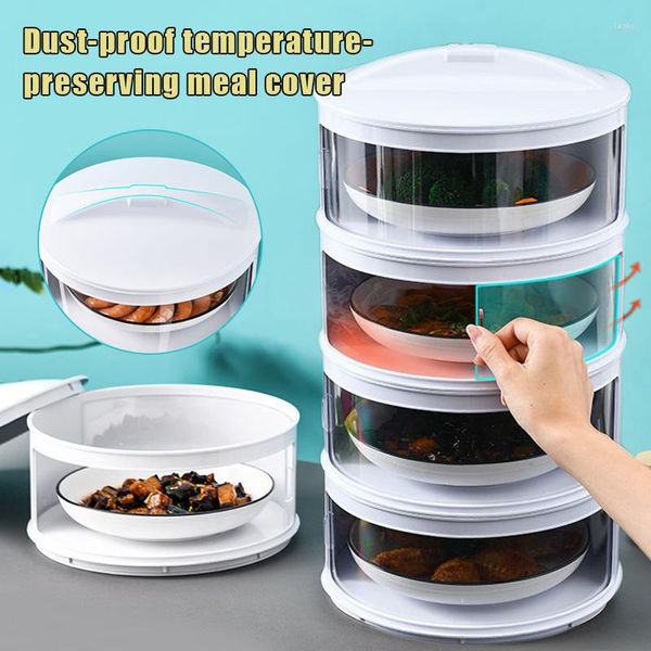 Contenitori per cucina 1PC Per uso domestico Conservazione degli alimenti Copertura Pellicola trasparente riutilizzabile Gadget antipolvere Strumenti di cottura