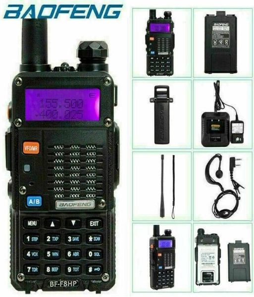 Walkie Talkie BaoFeng BFF8HP UV5R 3. Nesil 8Wadual Band Twoway Radio 136174MHz VHF 400520MHz UHF, 9158646 ile tam kit içerir