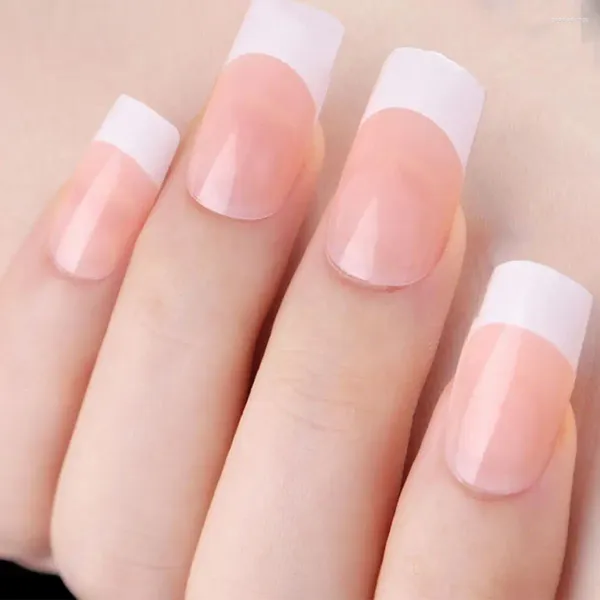 Unhas falsas obong forma reutilizável diy nail art manicure decoração estilo clássico contraste cor imprensa para borda plana brilhante